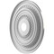 Ekena Millwork Cole Thermoformed PVC Ceiling Medallion Fits Canopies up to 6-in., Aged Dark Steel CMP22COCST - alternate 2